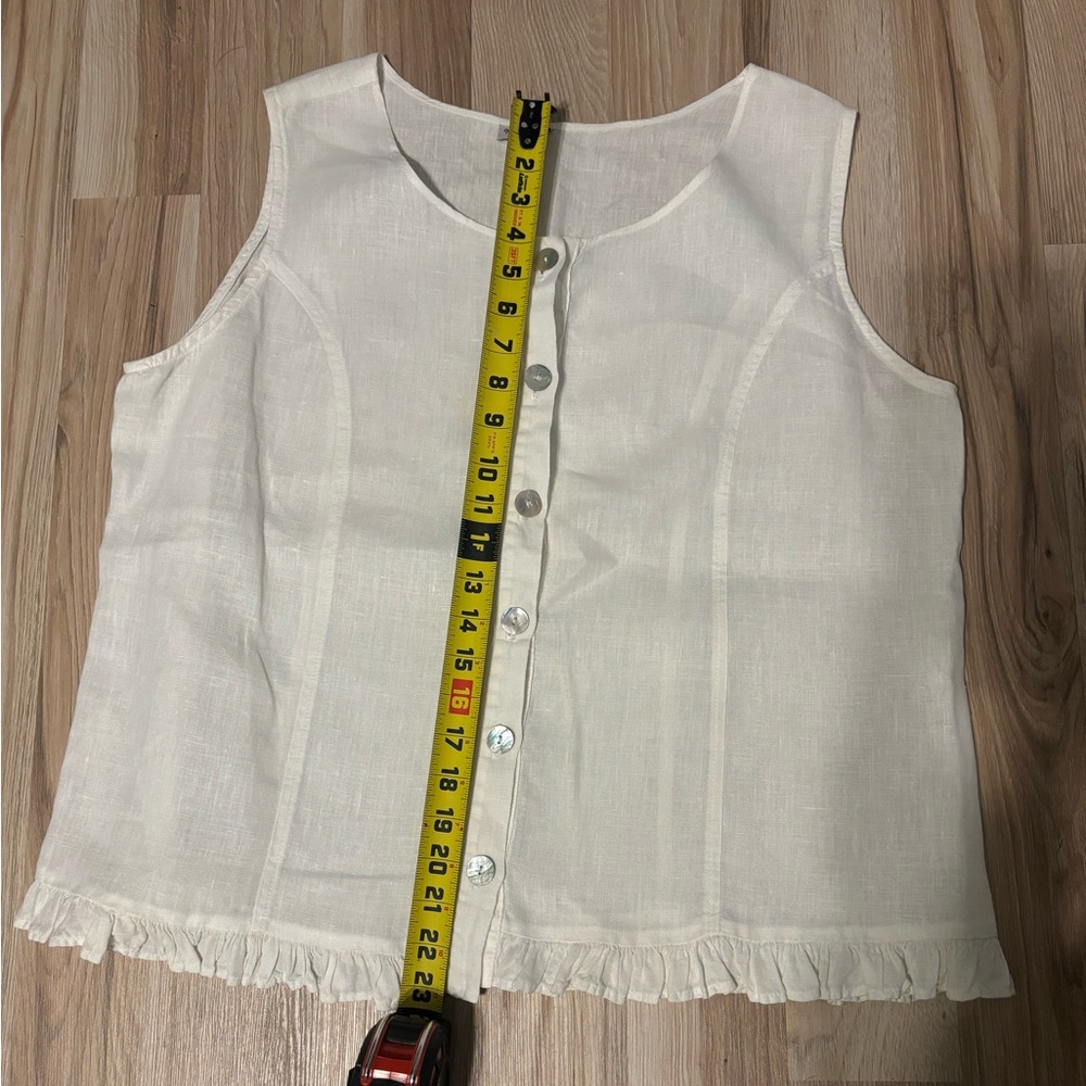 Match Point 100% Linen Tank - Picture 7 of 9